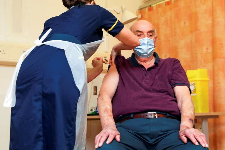 Vacunado con sello de Oxford