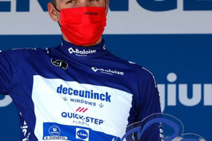 Evenepoel festejó en su casa