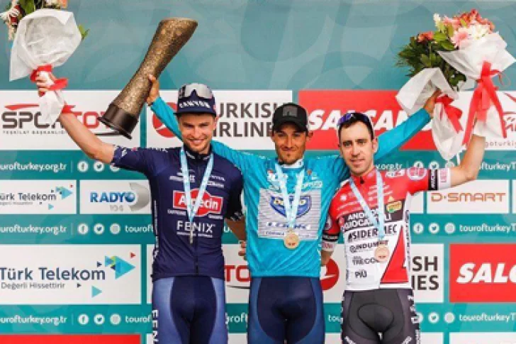 Sepúlveda hizo podio en la previa al Giro