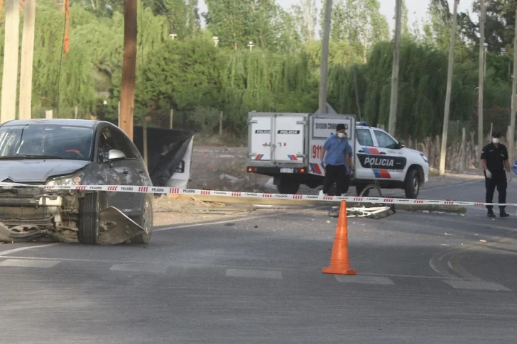 Mató en auto desde atrás a un ciclista que volvía de su trabajo