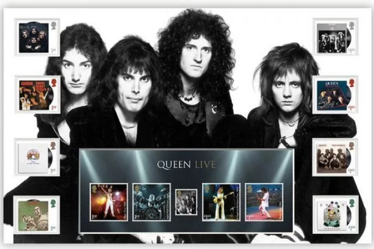 Queen, en una edición especial de sellos postales