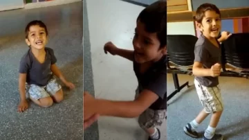 Tiene parálisis cerebral y emociona al mundo con sus primeros pasos