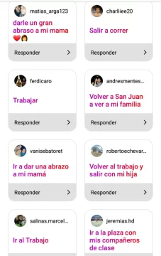 Deseos de los sanjuaninos para cuando termine la cuarentena: lógicos y desopilantes Deseos de los sanjuaninos para cuando termine la cuarentena: lógicos y desopilantes