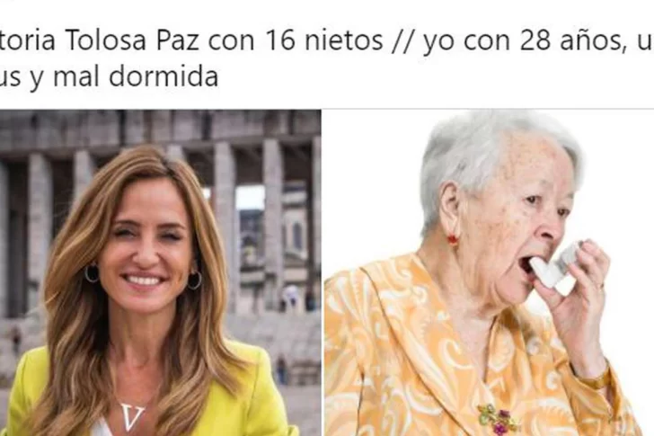 Victoria Tolosa Paz dijo que tiene 16 nietos y estallaron los memes