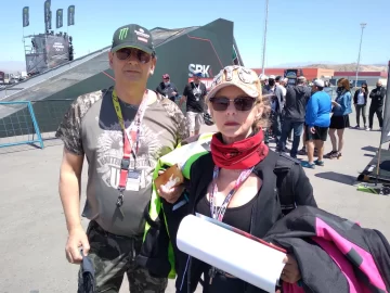 Desde Buenos Aires y en moto bajo la lluvia para ver el Superbike en San Juan Desde Buenos Aires y en moto bajo la lluvia para ver el Superbike en San Juan