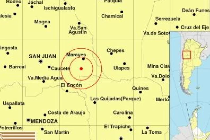 Fuerte sismo cerca de Marayes sorprendió a los sanjuaninos