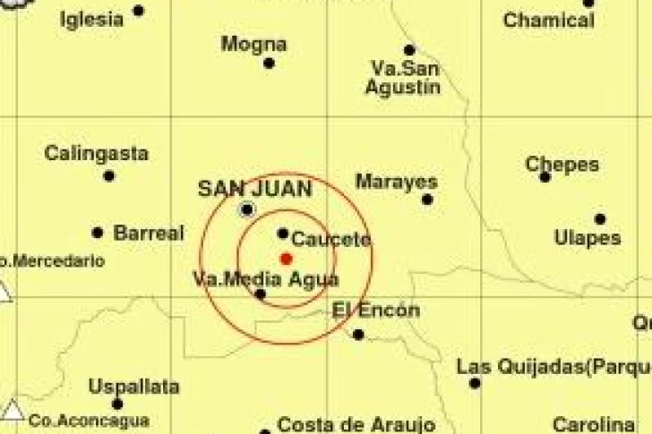 Un temblor de 4,2 grados se sintió en San Juan
