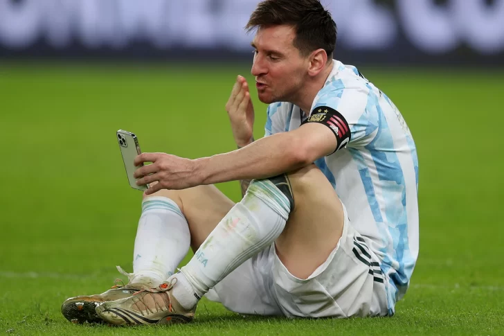 La emotiva videollamada de Messi con su familia