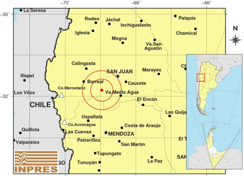 Réplicas: luego del terremoto que sacudió a San Juan, hubo otros diez sismos Réplicas: luego del terremoto que sacudió a San Juan, hubo otros diez sismos