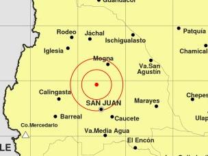 Un temblor de 4,6° sacudió el suelo sanjuanino Un temblor de 4,6° sacudió el suelo sanjuanino