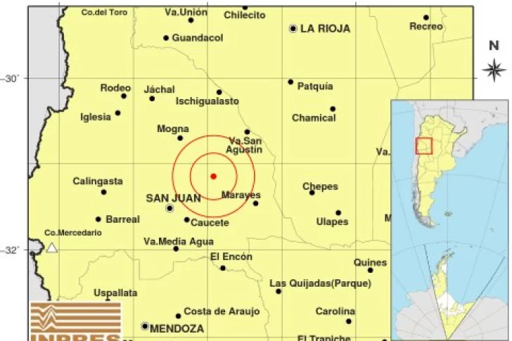 Un sismo de baja profundidad se sintió con fuerza en San Juan