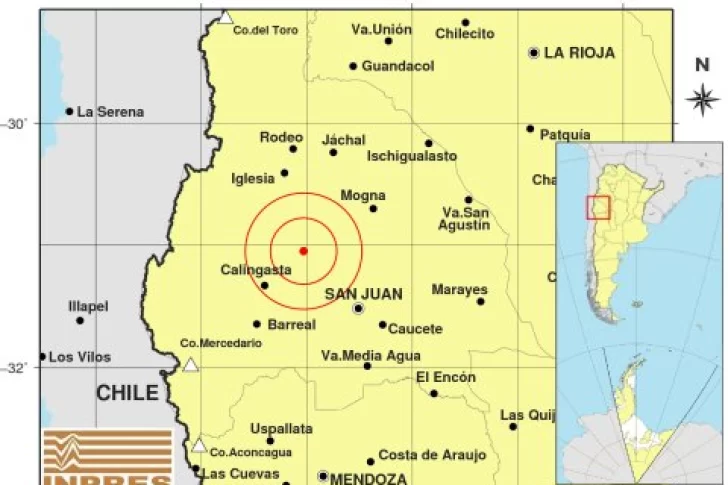 Un sismo de 4,6 grados sorprendió a los sanjuaninos en la fría noche del martes