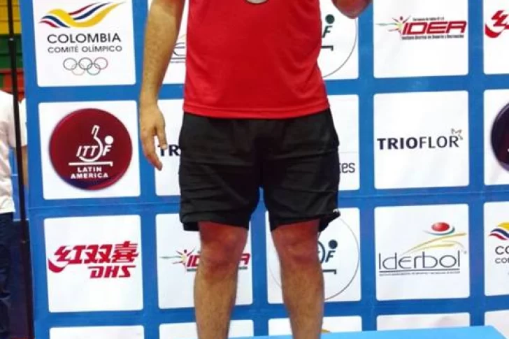 Pablo Tabachnik, subcampeón sudamericano de tenis de mesa