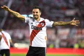 Scocco le dio el triunfo a River y también la ilusión de ser finalista Scocco le dio el triunfo a River y también la ilusión de ser finalista