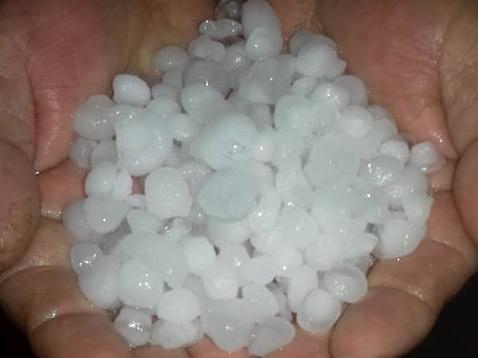 Cayó granizo en varias zonas de San Juan Cayó granizo en varias zonas de San Juan