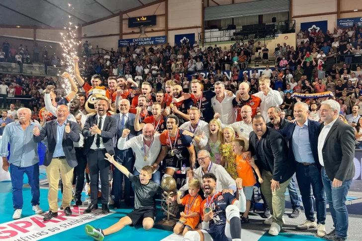 Nicolás Lazo gritó campeón en el vóley francés