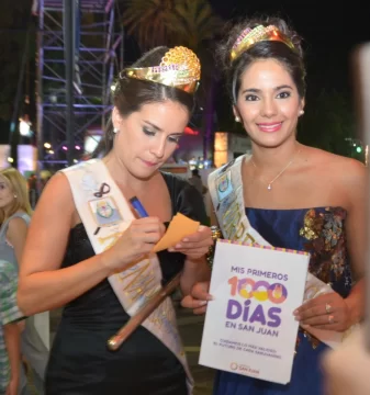Reina y virreina del Sol visitaron el stand de “Mis primeros 1000 días” Reina y virreina del Sol visitaron el stand de “Mis primeros 1000 días”