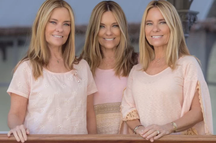 Las trillizas de oro levantan la temperatura en la playa con sus bikinis