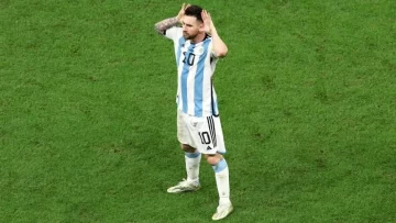 El festejo de Messi ante Países Bajos que no se vio El festejo de Messi ante Países Bajos que no se vio