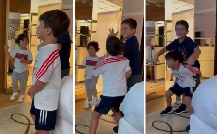 Mateo Messi hizo pogo al escuchar la canción que Bizarrap le dedicó a su padre Mateo Messi hizo pogo al escuchar la canción que Bizarrap le dedicó a su padre