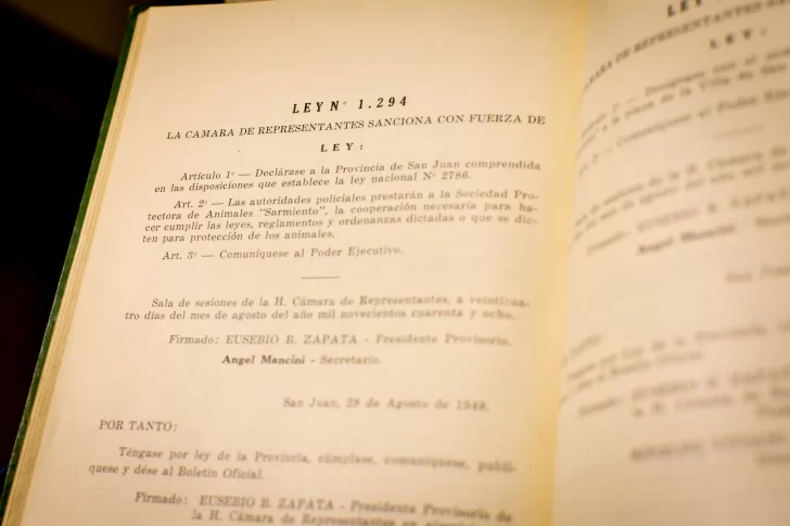 El Archivo de la Provincia celebró el Día del Animal rememorando la “Ley Sarmiento”