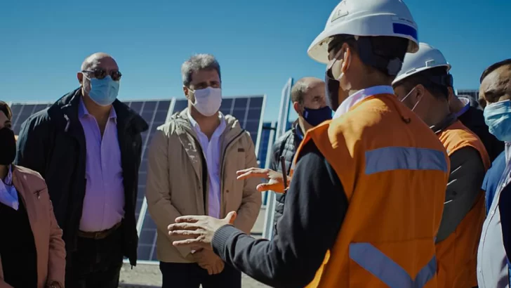 El gobernador Uñac recorrió obras energéticas en Iglesia El gobernador Uñac recorrió obras energéticas en Iglesia