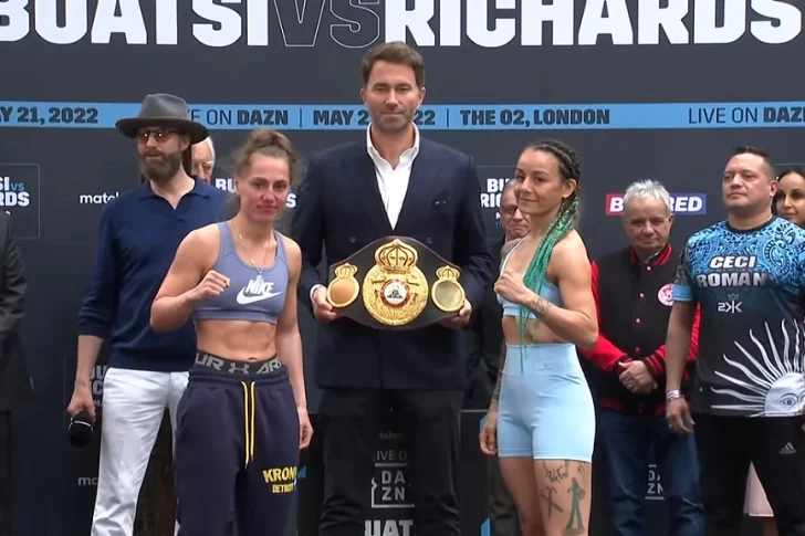 Cecilia Román y su rival británica dieron el peso y este sábado lucharán por el título