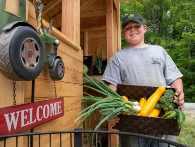 Tiene 12 años, conduce su propia granja y abastece a su pueblo con productos frescos Tiene 12 años, conduce su propia granja y abastece a su pueblo con productos frescos