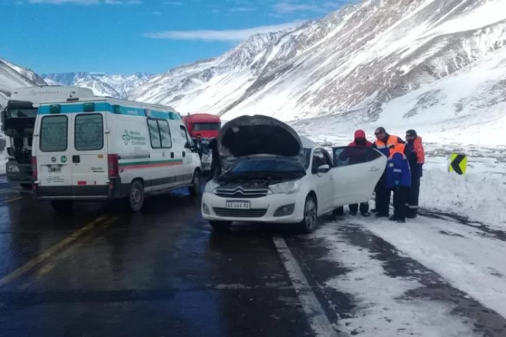 Un sanjuanino murió en Alta Montaña tras chocar con un camión