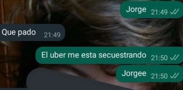 “El Uber me está secuestrando”, el mensaje de una joven que se arrojó de un auto “El Uber me está secuestrando”, el mensaje de una joven que se arrojó de un auto
