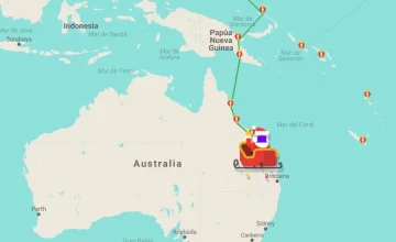 Seguí el recorrido de Papá Noel desde Google Maps Seguí el recorrido de Papá Noel desde Google Maps