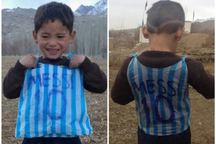 El niño afgano fan de Messi está oculto en Kabul por miedo a los Talibanes: “Por favor, sálvenme”