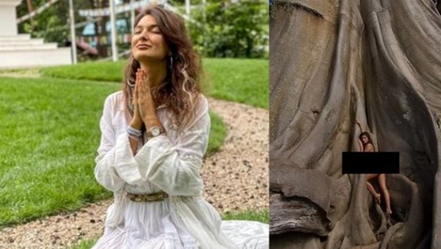 Una influencer posó desnuda en un árbol sagrado y la echaron del país Una influencer posó desnuda en un árbol sagrado y la echaron del país