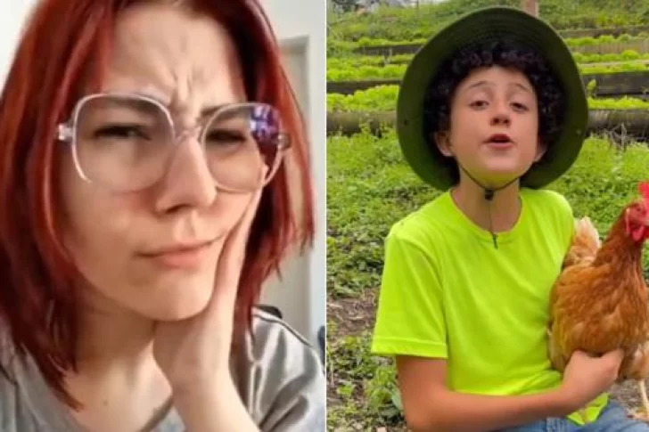 La épica respuesta de un niño granjero a una vegana que lo criticó por criar gallinas