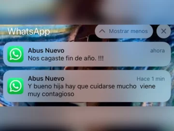 Los graciosos mensajes de una abuela a su nieta que se contagió Covid-19