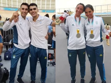 Nicolás Tivani ganó el oro y Maribel Aguirre, plata en la prueba Madison Nicolás Tivani ganó el oro y Maribel Aguirre, plata en la prueba Madison
