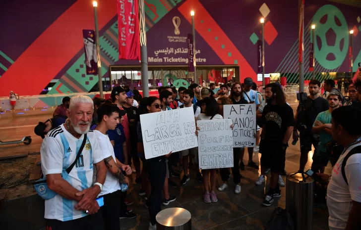 Más reclamos de los hinchas argentinos por el remanente Más reclamos de los hinchas argentinos por el remanente