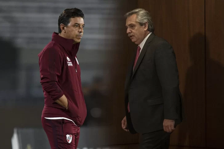 Alberto habló con Gallardo por la situación del fútbol en la Argentina