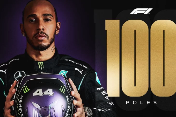Lewis Hamilton logró su pole número 100 en España y hace historia en al Fórmula 1