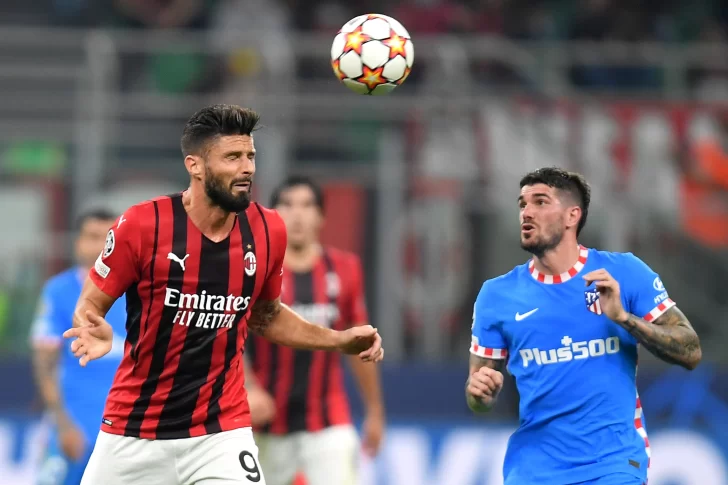 Atlético Madrid venció en el sexto minuto adicionado a domicilio a Milan