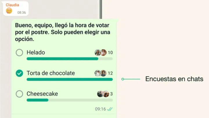 Ya está disponible la opción de hacer encuestas en WhatsApp Ya está disponible la opción de hacer encuestas en WhatsApp