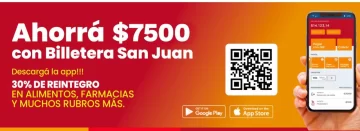 Billetera San Juan aumenta el tope de reintegro a $7500 mensuales Billetera San Juan aumenta el tope de reintegro a $7500 mensuales