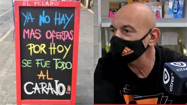 “Ya no hay más ofertas, se fue todo …”, la protesta de un comerciante que se volvió viral “Ya no hay más ofertas, se fue todo …”, la protesta de un comerciante que se volvió viral