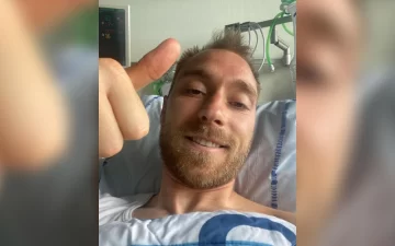 Eriksen subió la primera foto tras su desvanecimiento en pleno partido: “Me siento bien” Eriksen subió la primera foto tras su desvanecimiento en pleno partido: “Me siento bien”