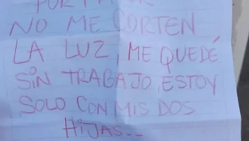 “Por favor, no me corten la luz”: encontró ese mensaje en un medidor y empezó una campaña