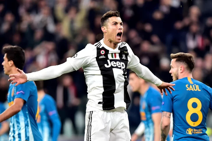 Cristiano Ronaldo marcó tres goles y la Juventus eliminó al Atlético Madrid de Simeone