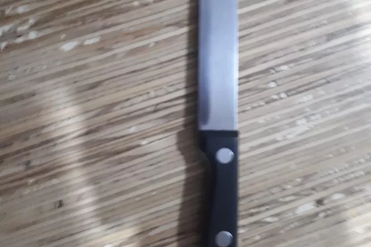 Amenazó de muerte con un cuchillo a su pareja embarazada: la mujer fue salvada por su hija