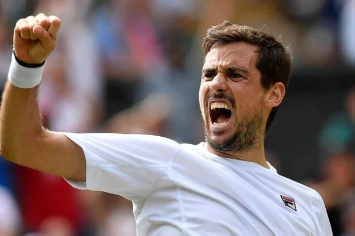 Pella se lo dio vuelta a Raonic y se metió entre los 8 mejores de Wimbledon