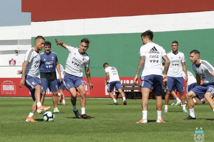 La Selección hizo trabajos regenerativos y ya espera por Brasil