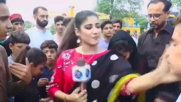 Una periodista de Pakistán cacheteó a un menor en un móvil